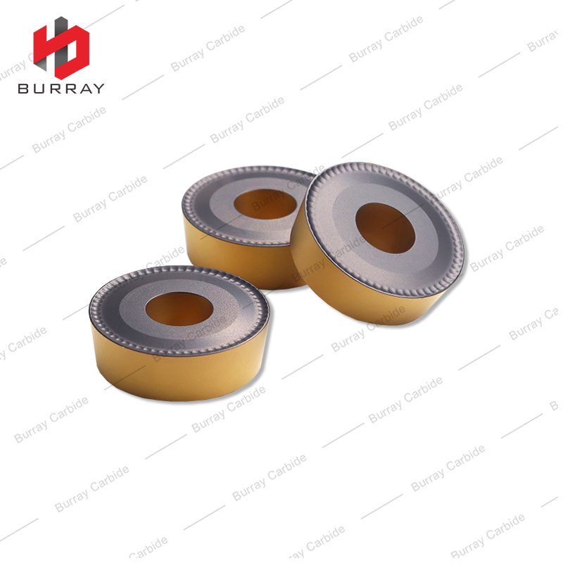 RCMT2507-53 with CVD Coated Heavy-Duty Milling Inserts RCMT Round Milling Cutters for Steel/Stainless Steel Rough Machining