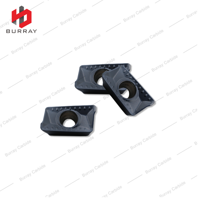 R0.8 Positive Parallelogram Carbide Tips APKT11T308-GM Shoulder Milling Inserts PVD Coated for Steel and Stainless Steel