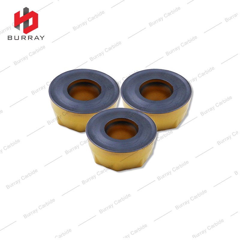 Heavy Duty Round Insert R8 RCMT1606MO CVD Coated Carbide Milling Inserts for Steel and Stainless Steel Machining