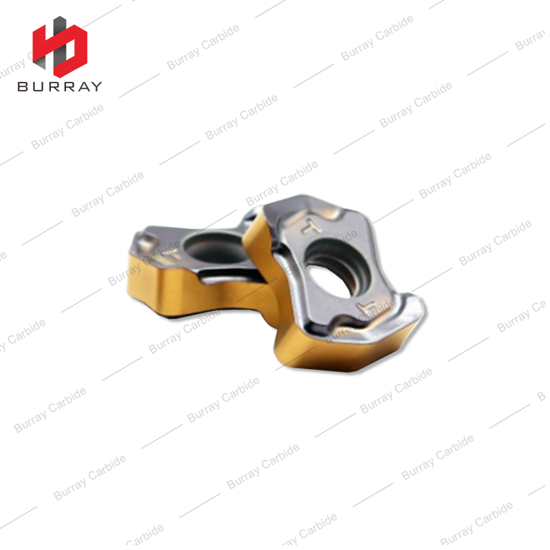 Milling Indexable Inserts XNMU Small Double-sided "Bone Shape" Inserts with 4 Cutting Edges XNMU040310T for Fast Feed Milling