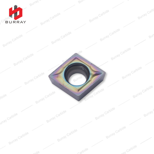 CCMT09T304-TF High Strength CNC Turning Tungsten Carbide Insert Nano Colorful Coating