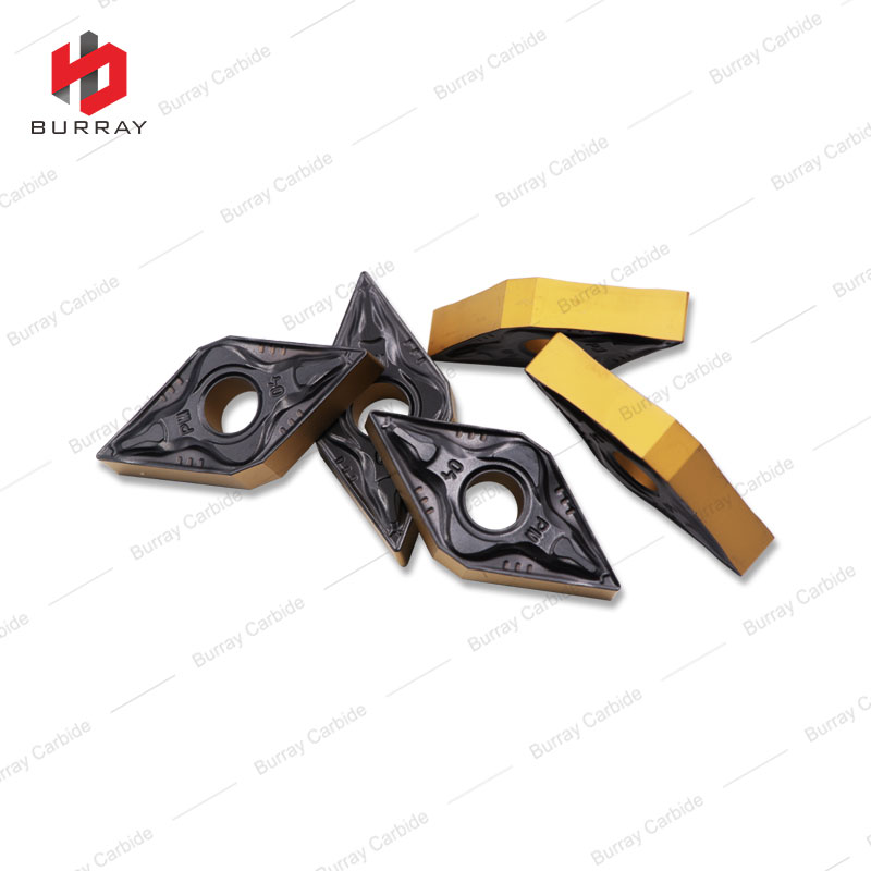 DNMG150404-PM CNC Lathe Machining Cutting Tool Carbide Inserts with Yellow Black Bi-color CVD Coating