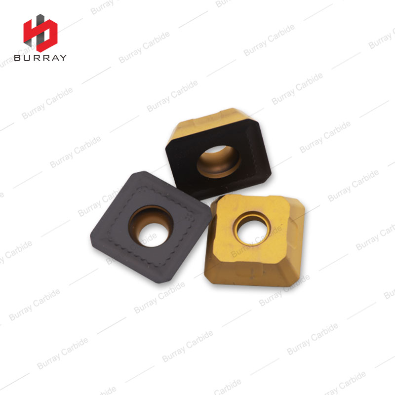 R245-18T6M-PM Bi-color CVD Coated Tungsten Carbide Face Milling Insert for P/K/M Medium Processing