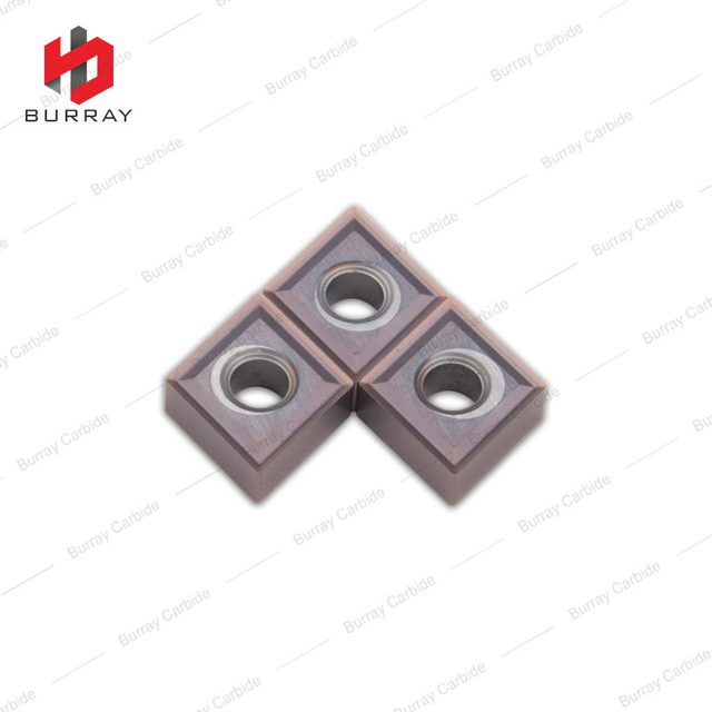 CNMG120404-MS Carbide Inserts with Purplish PVD Coating Machine Lathe Tool for Steel Parts Tungsten Carbide Turning Inserts