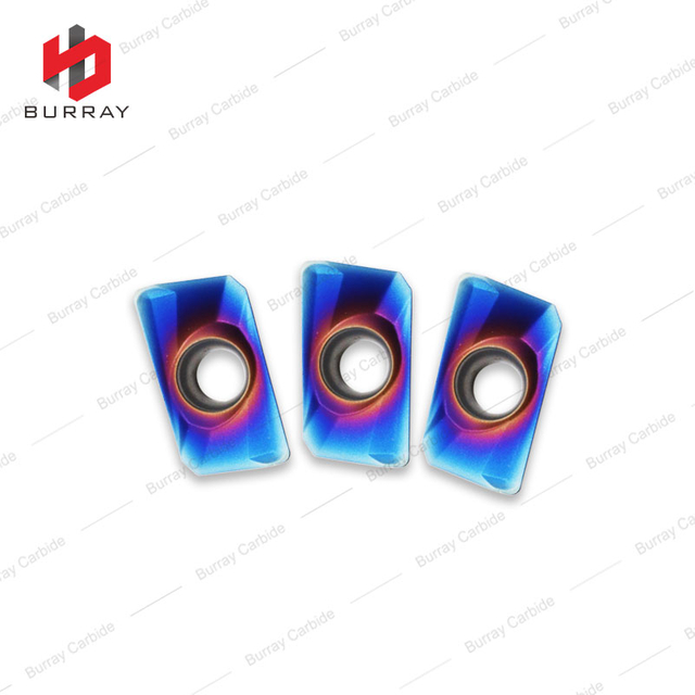 APMT1604PDER-H2 APMT Tungsten Carbide Milling Inserts with Nano Blue Coating For Stainless Steel Machining