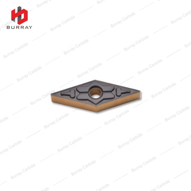 CNC Lathe Cutting Tool VNMG160404-TM Tungsten Carbide Turning Inserts With Bi-color CVD Coating