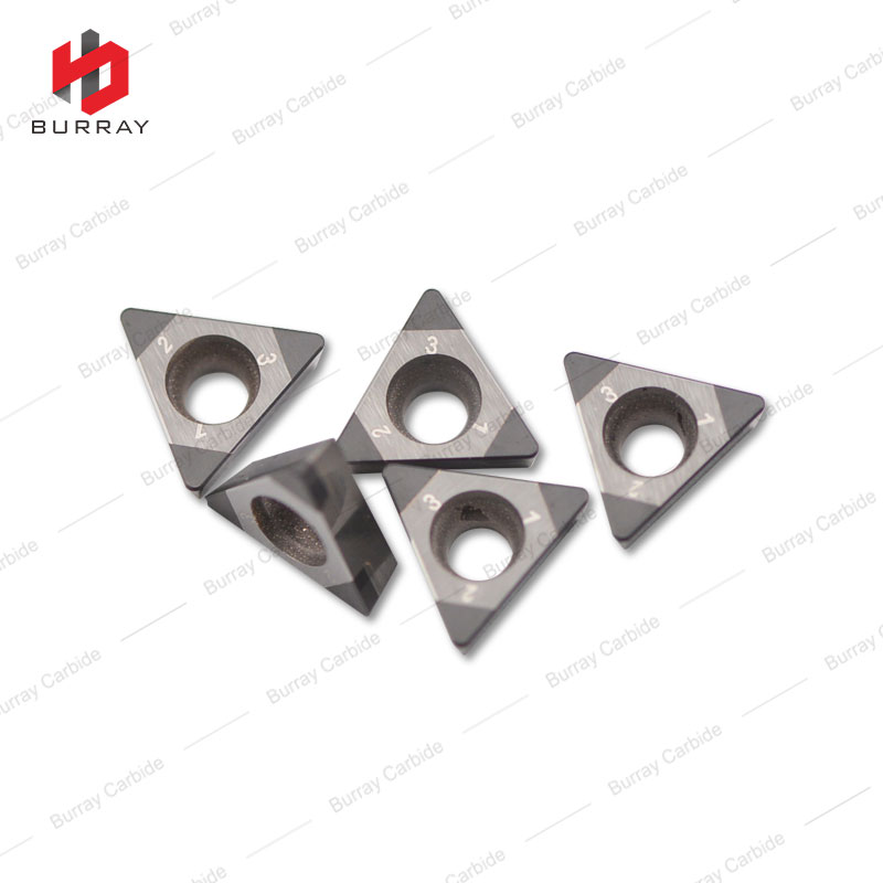 TPGW080204 CBN Light/Medium Interrupted Hardened Steel PCBN Insert Positive 11 Deg Relief Angle