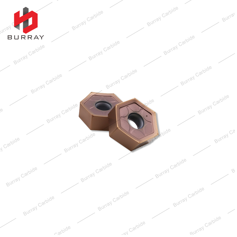 CNC Cemented Carbide HNMG090608R High Feed Hexagonal Double Sided Milling Inserts for Rough Machining of Steel Workpieces