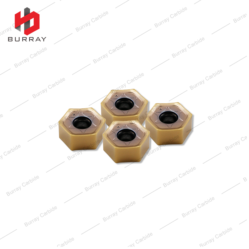 CNC Cemented Carbide Milling inserts HNMG060408 High Feed for Rough Machining of Steel Workpieces