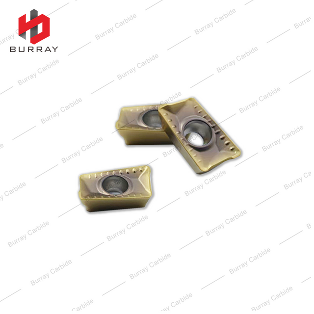 APMT11T308-GM CNC Milling Insert for Processing Steel and Stainless Steel with Yellow PVD Coating