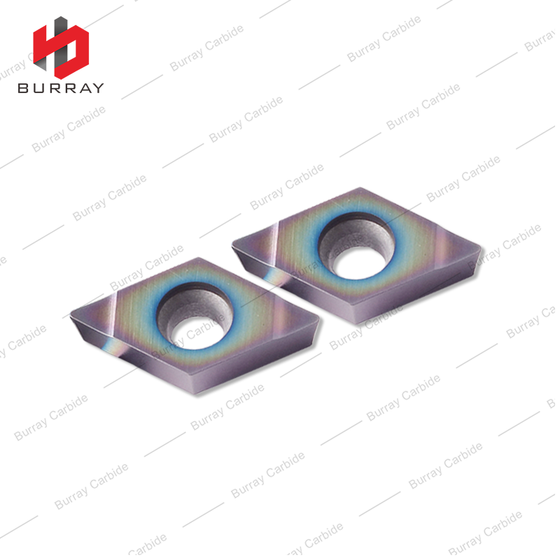 DCMT11T304-N 55° Rhombic CarbideTurning Insert PVD Coated for Internal CNC Turning Tool