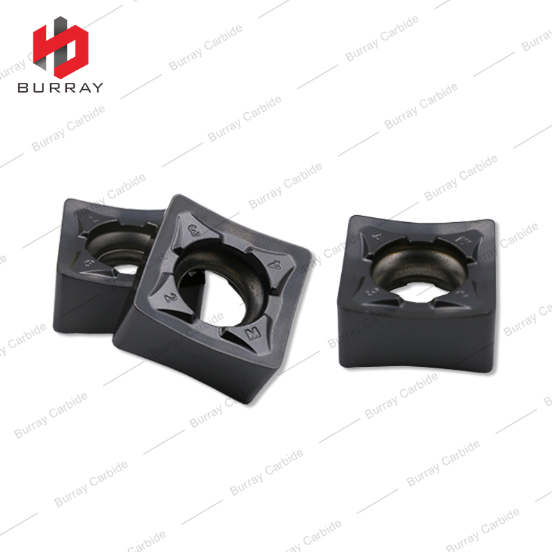 SNEU1206ANEN-GM Double Sided 4 Flutes High Feed Milling Insert PVD Coated for Steel and Stainless Steel Roughing for Machining