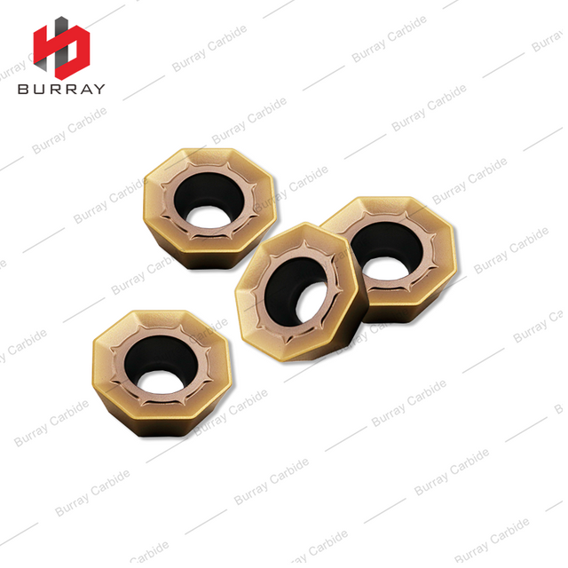 CNC Milling Cutter Tools Carbide Inserts ODMT040408 Single-sided Octagonal Milling Insert for for Machining Steel and Stainless Steel