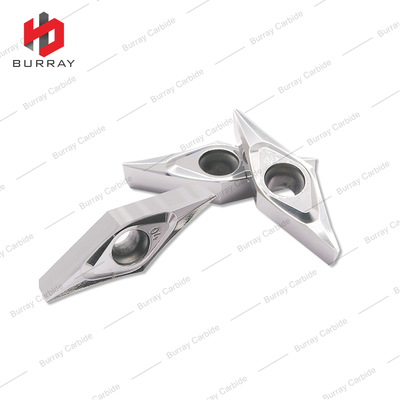 VCGT160404-1L CNC Precision Finish Carbide Turning Inserts for Aluminum Machining