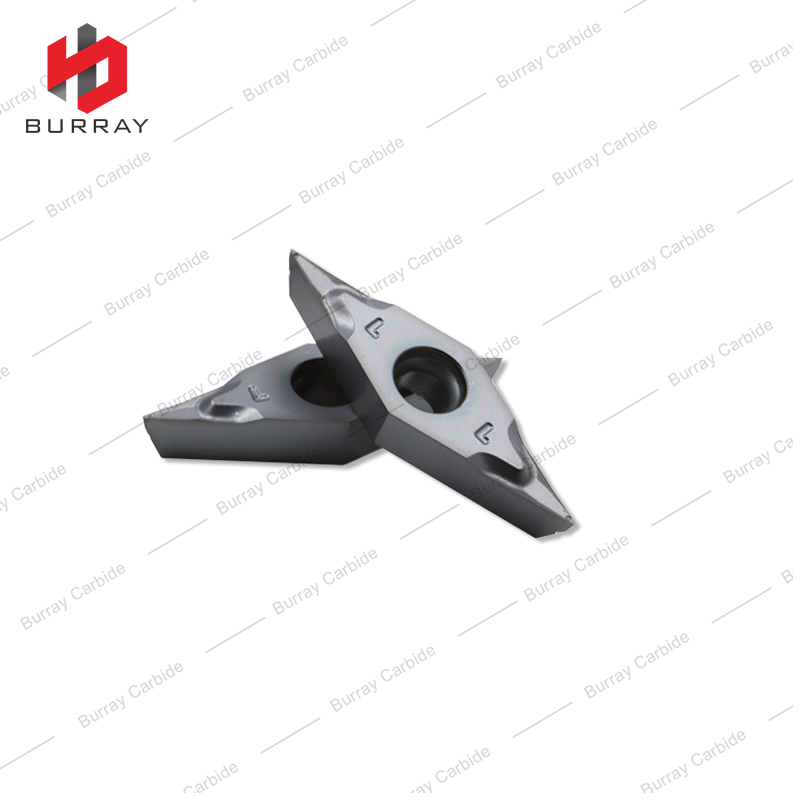 VCGT110301-CL 35° Rhombic Carbide Finish Turning Inserts CNC Lathe Cutting Tools for Stainless Steel Machining