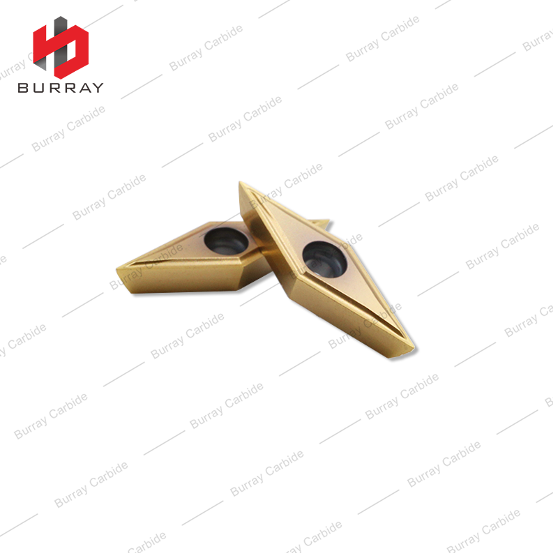 VCGT 35°Rhombic Turning Insert for CNC Swiss-type Lathe VCGT110301-V for Finish Machining of Steel and Stainless Steel