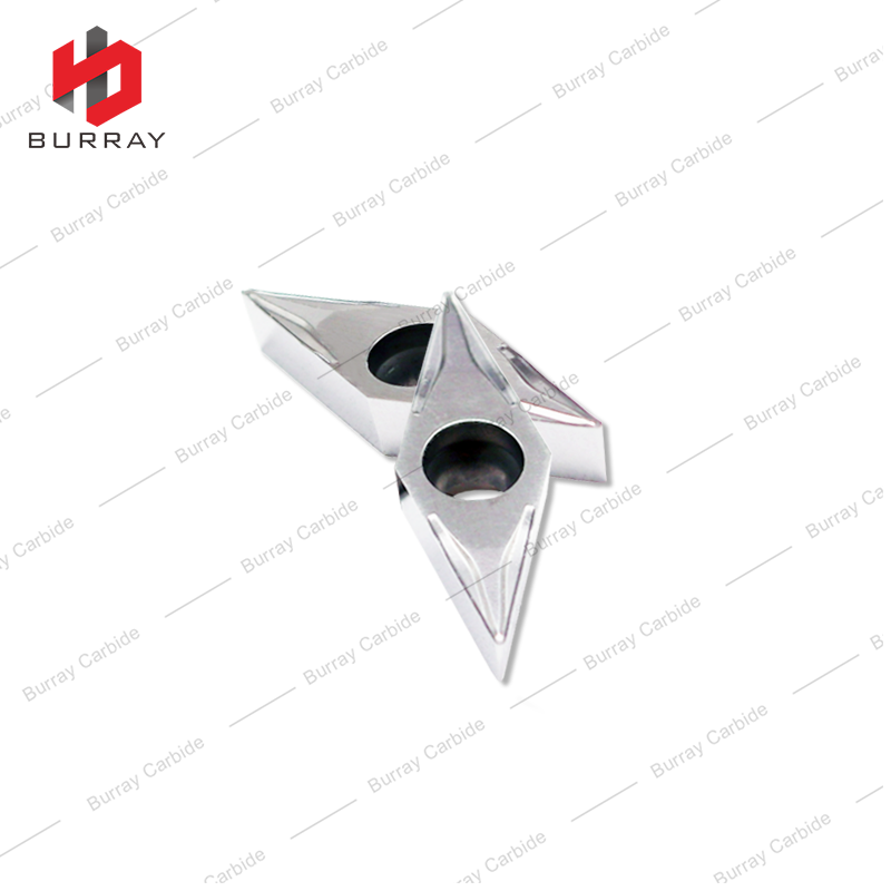 35° Rhombic Finish Carbide Turning Inserts CNC Aluminum Parts Machining VBGT160404-UM for Swiss-type Automatic Lathe