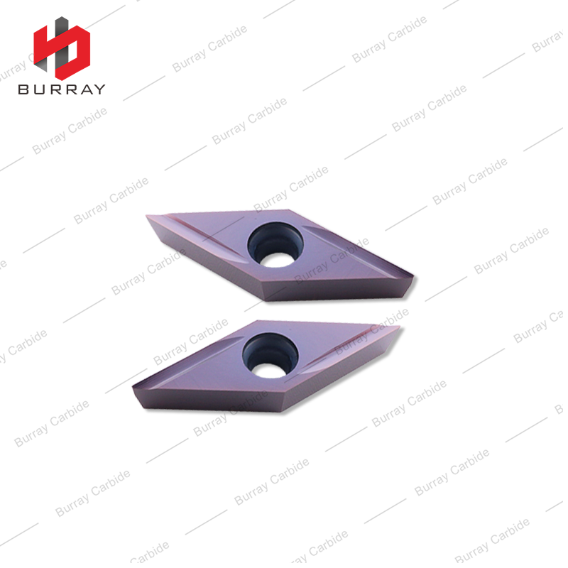 35 Degree Diamond Insert VBGT160402R-Y CNC Cutting Finishing Turning Insert for Metal Insert for Steel Stainless