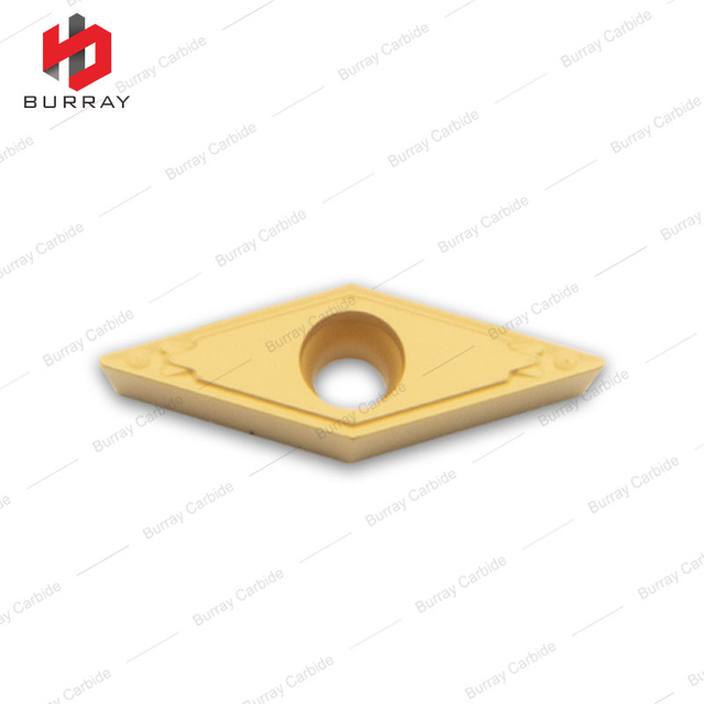 VBMT160404-HQ Tungsten Carbide Turning Insert with Yellow CVD Coating