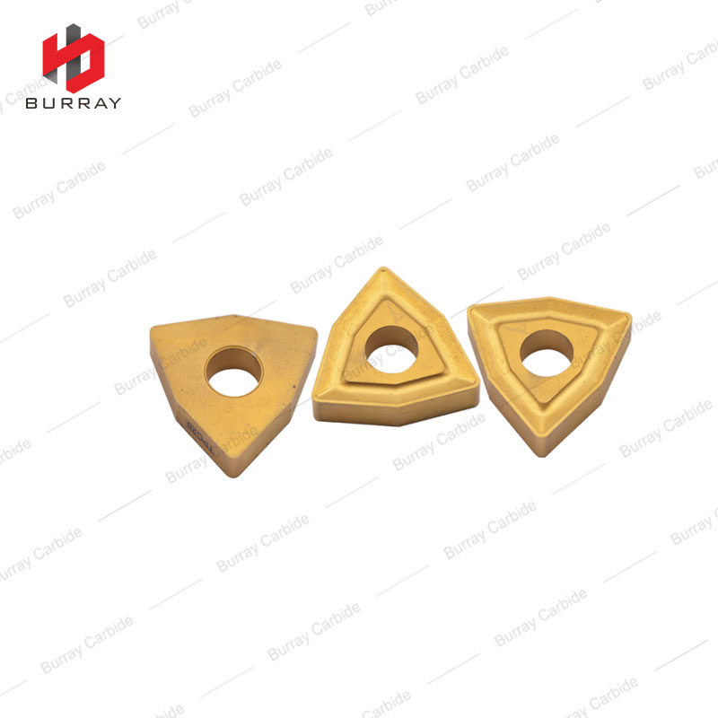 High Performance Indexable Insert WNUM120612 Tungsten Carbide Face Milling Inserts with Yellow Coated