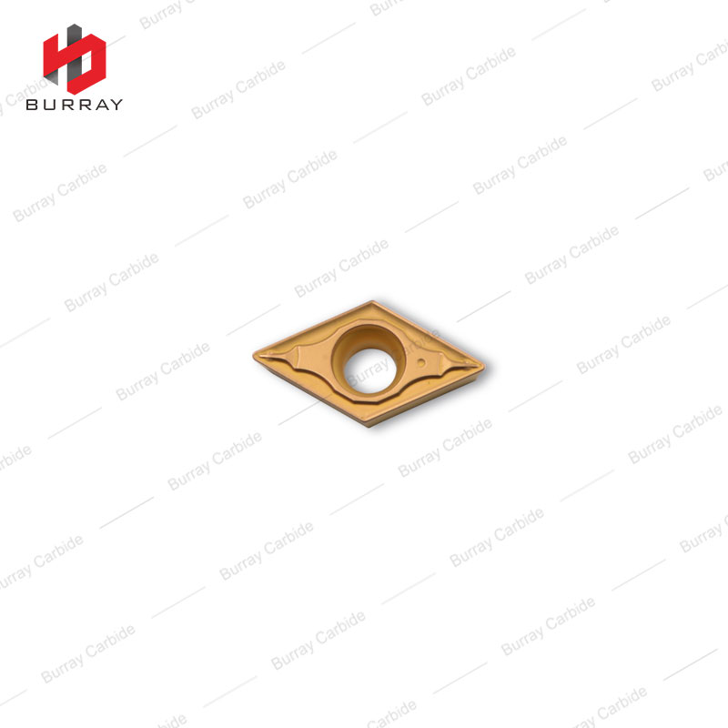 DCMT11T304-PS 55deg Diamond Turning Insert Ideal for Work Materials as Steel, Stainless Steel and Heat-resistant Alloy