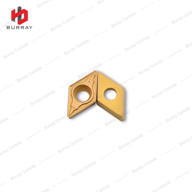 DCMT11T308-PS Double-sided Tungsten Carbide Turning Inserts with CVD Coating for Lathe