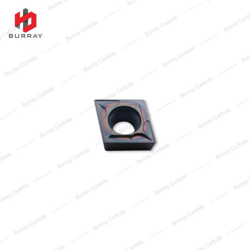 High Performance semi-finishing Machining Cutter CCMT060202-MS Carbide turning Inserts With Colorful PVD Coating 