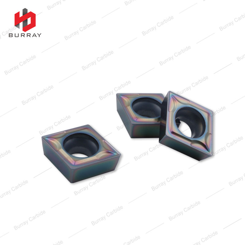 CCMT09T304-MS Carbide Inserts With Colorful Coating for steel and Stainless Steel