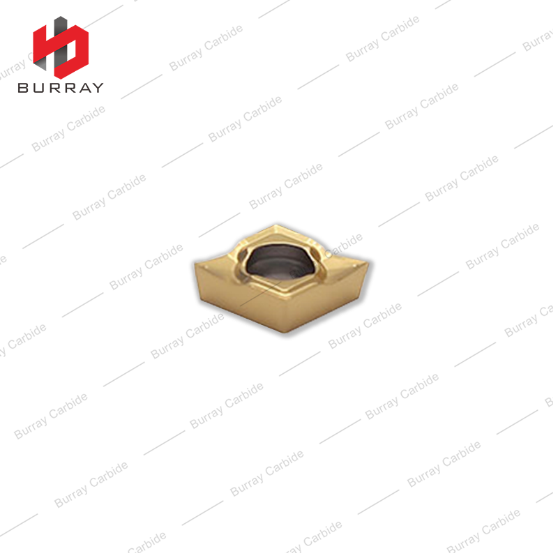 CNC Insert Rhombic Turning Insert CCGT with PVD Coated Finish Turning Insert CCGT060201-YL for Steel and Stainless Steel 