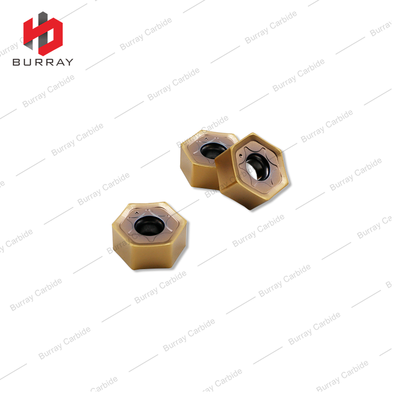 CNC Cemented Carbide Milling inserts HNMG060408 High Feed for Rough Machining of Steel Workpieces