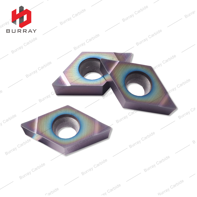 DCMT11T304-N 55° Rhombic CarbideTurning Insert PVD Coated for Internal CNC Turning Tool