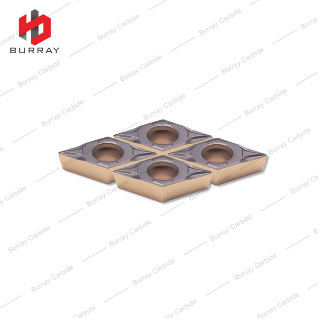 Turning Insert DCMT11T308-PF Cemented carbide Turning Tool Inserts with PVD Coating DCMT Rhombic 55°