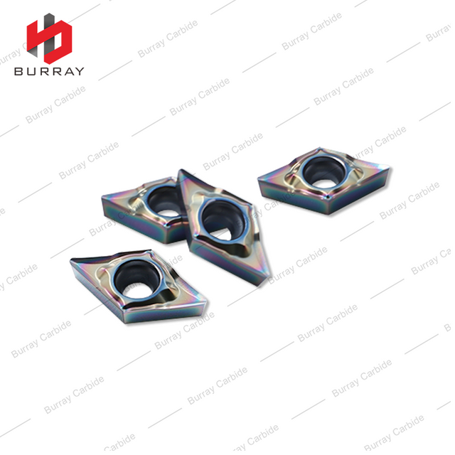 Carbide Turning Insert DCGT High Precision Carbide Turning Tools DCGT070204-CL for Colorful Titanium Alloy Quenched Steel