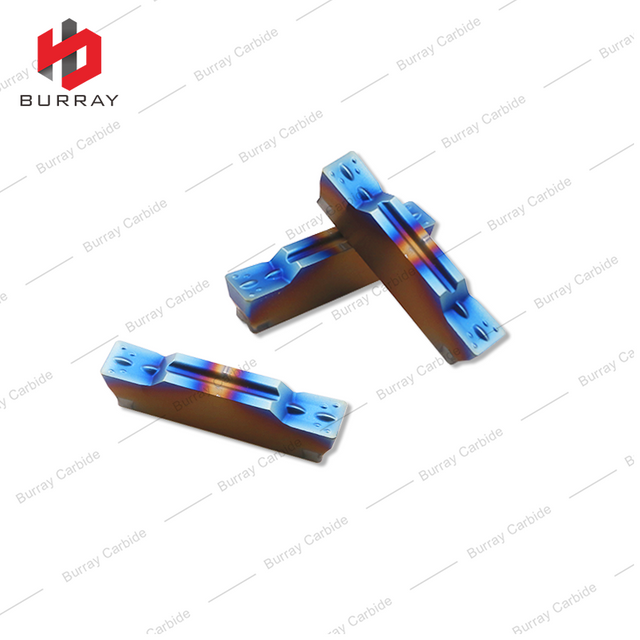 Tungsten Carbide Grooving Inserts MGMN400-M for Quenched Stainless Titanium Alloy with Colorful PVD Coated