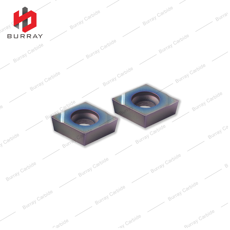Diamond Shaped CNC Insert CCMT120404-N Positive Rake Insert for Color Quenched Steel Internal Hole Boring Tools