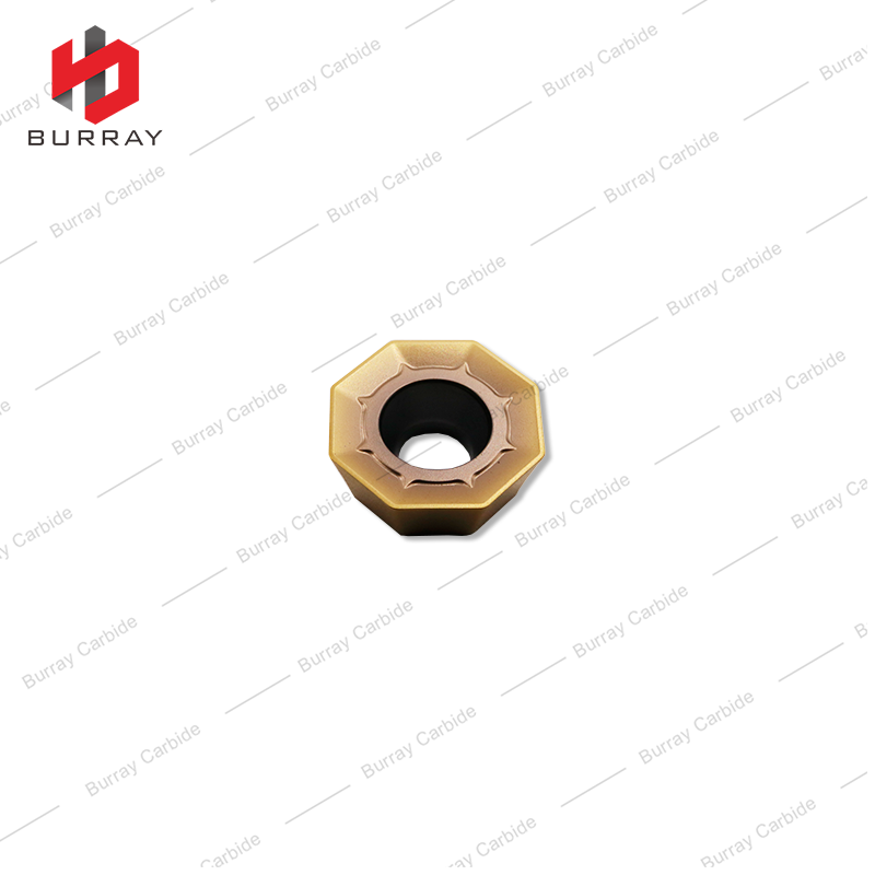 CNC Milling Cutter Tools Carbide Inserts ODMT040408 Single-sided Octagonal Milling Insert for for Machining Steel and Stainless Steel