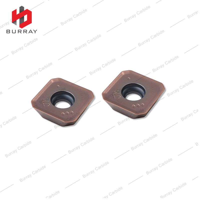 Rough Cutting Square Indexable Carbide Inserts SEMT13T3AGSN-JM PVD Coated for ASX445 Face Milling Cutters