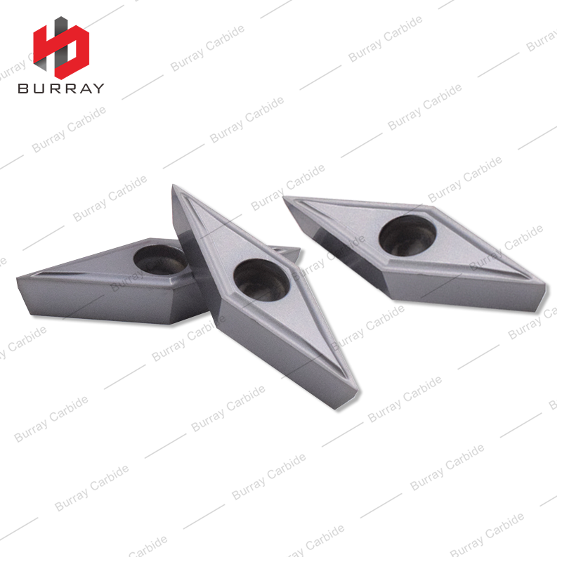 VCGT Carbide Turning Inserts CNC Swiss-type Lathe VCGT110302-V for Stainless Steel Finish Machining with PVD Coated