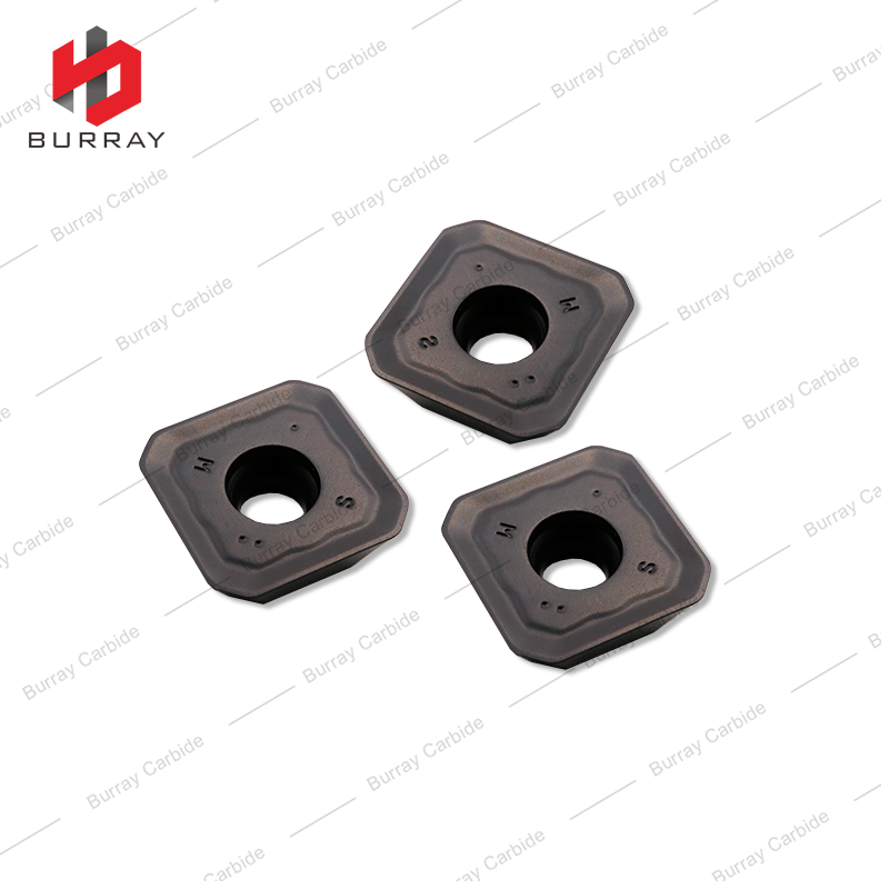 CNC Face Milling Inserts SEET12T3 Square 45 Degree Face Milling Cutters for Steel and Cast Iron Machining Cutting Tool