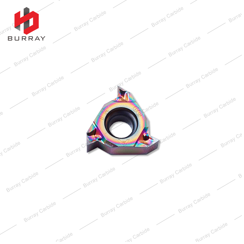 60 Deg External Thread Insert 11ER 11IR Carbide Threading Insert 11IR A60 with PVD Coating for Hardene Steel Quenched Steel