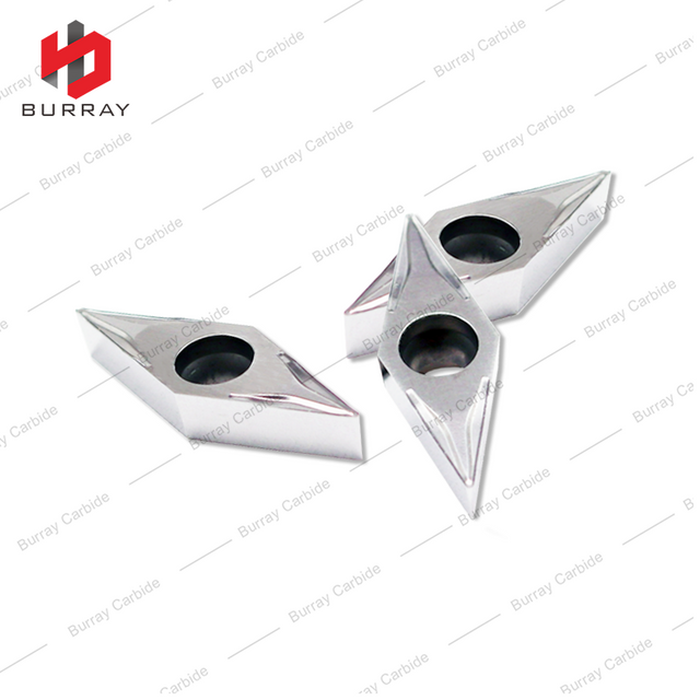 35° Rhombic Finish Carbide Turning Inserts CNC Aluminum Parts Machining VBGT160404-UM for Swiss-type Automatic Lathe