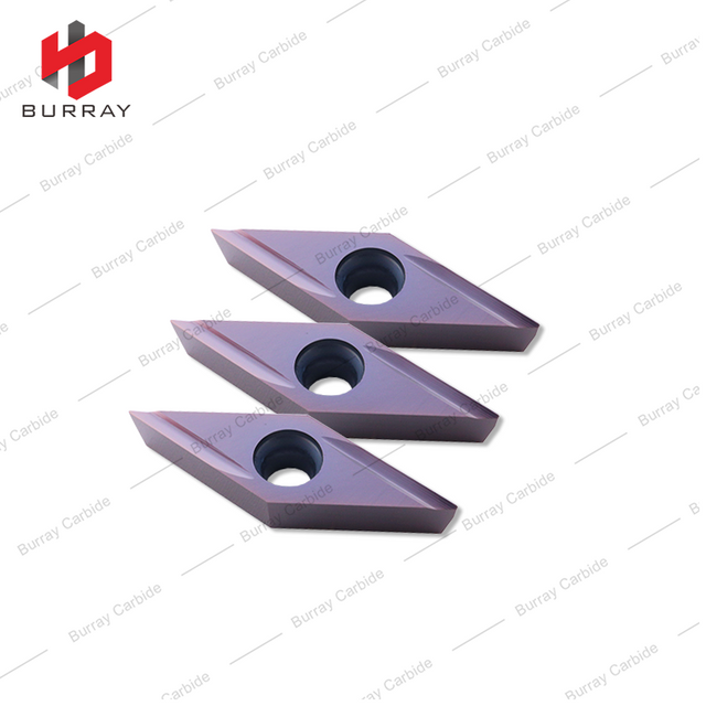 35 Degree Diamond Insert VBGT160402R-Y CNC Cutting Finishing Turning Insert for Metal Insert for Steel Stainless