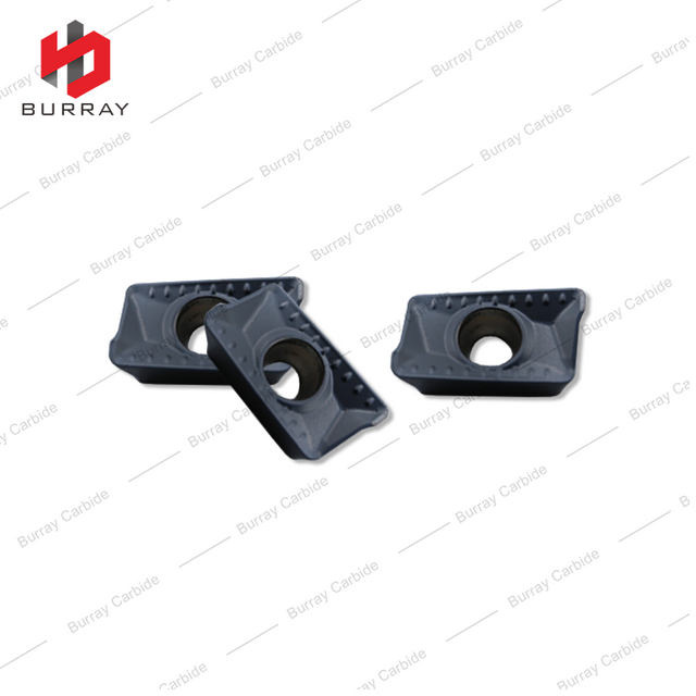 R0.8 Positive Parallelogram Carbide Tips APKT11T308-GM Shoulder Milling Inserts PVD Coated for Steel and Stainless Steel