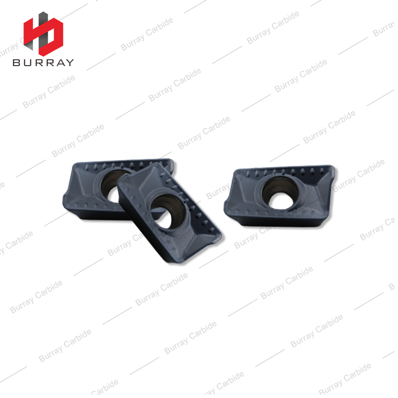 R0.8 Positive Parallelogram Carbide Tips APKT11T308-GM Shoulder Milling Inserts PVD Coated for Steel and Stainless Steel