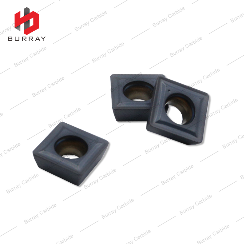 Square R0.4 Carbide Drilling Inserts SPMT060204-DG PVD Coated for Steel Indexable Drill CNC Hole Machining