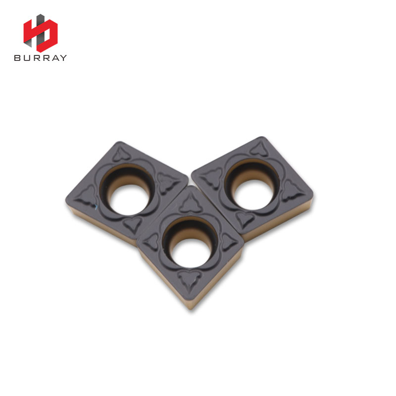 CCMT09T308-PM High Quality Carbide Inserts CNC Turning Tool Lathe Cutter Tools with Yellow Black Bi-color CVD Coating