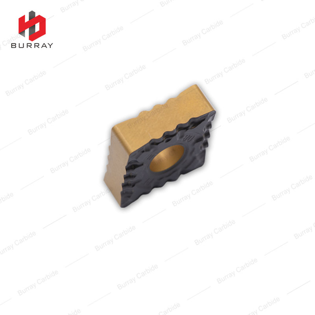 CNMG120404-PF Tungsten Carbide Insert CNC Lathe Carbide Turning Inserts with Yellow Black Bi-color Double Color CVD Coating