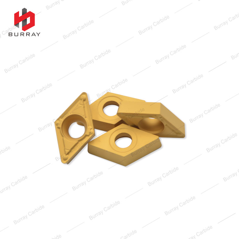 DCMT11T308-MV High Quality Tungsten Carbide Turning Insert with Yellow CVD Coating CNC Lathe Tool for Steel
