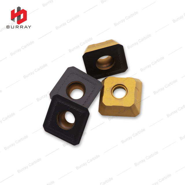 R245-18T6M-PM Bi-color CVD Coated Tungsten Carbide Face Milling Insert for P/K/M Medium Processing