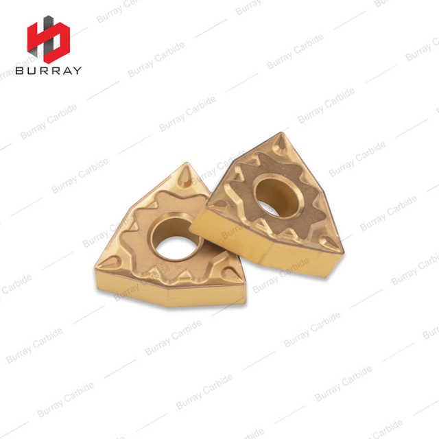 WNMG080416-HQ Carbide Insert Yellow CVD Coating High Strength